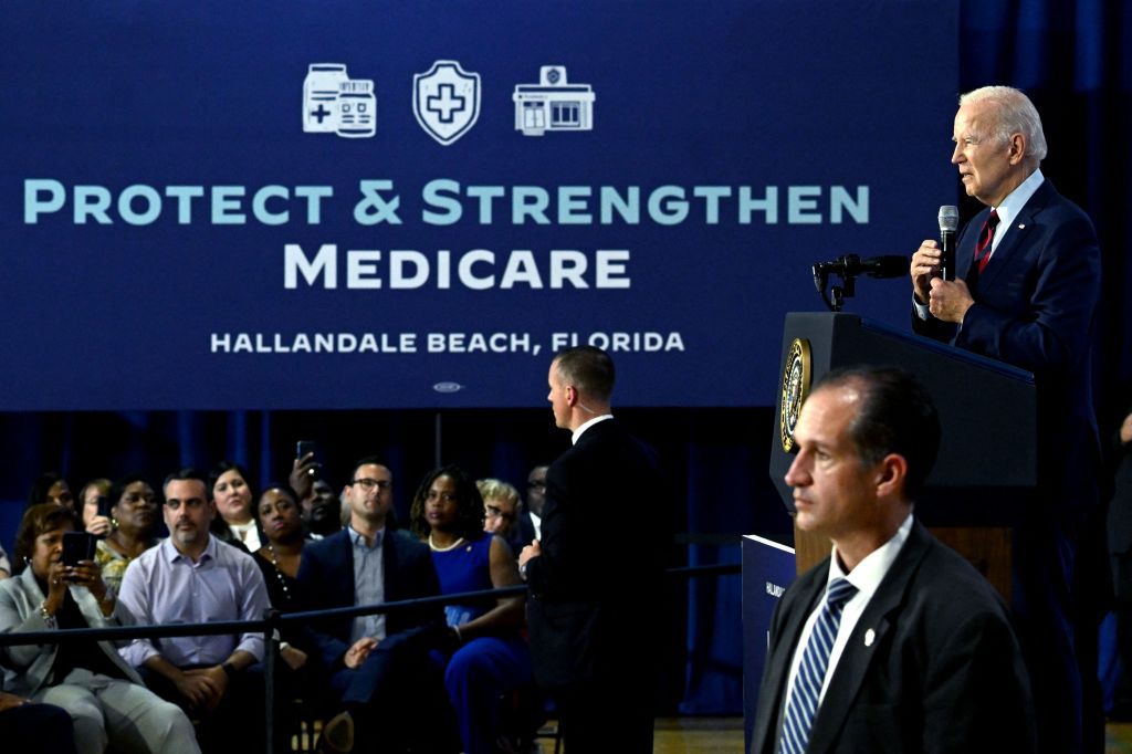 President Joe Biden speaks about Medicare