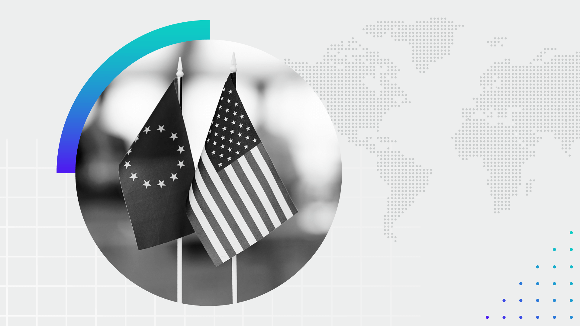 Graphic conveying U.S. and E.U. relations