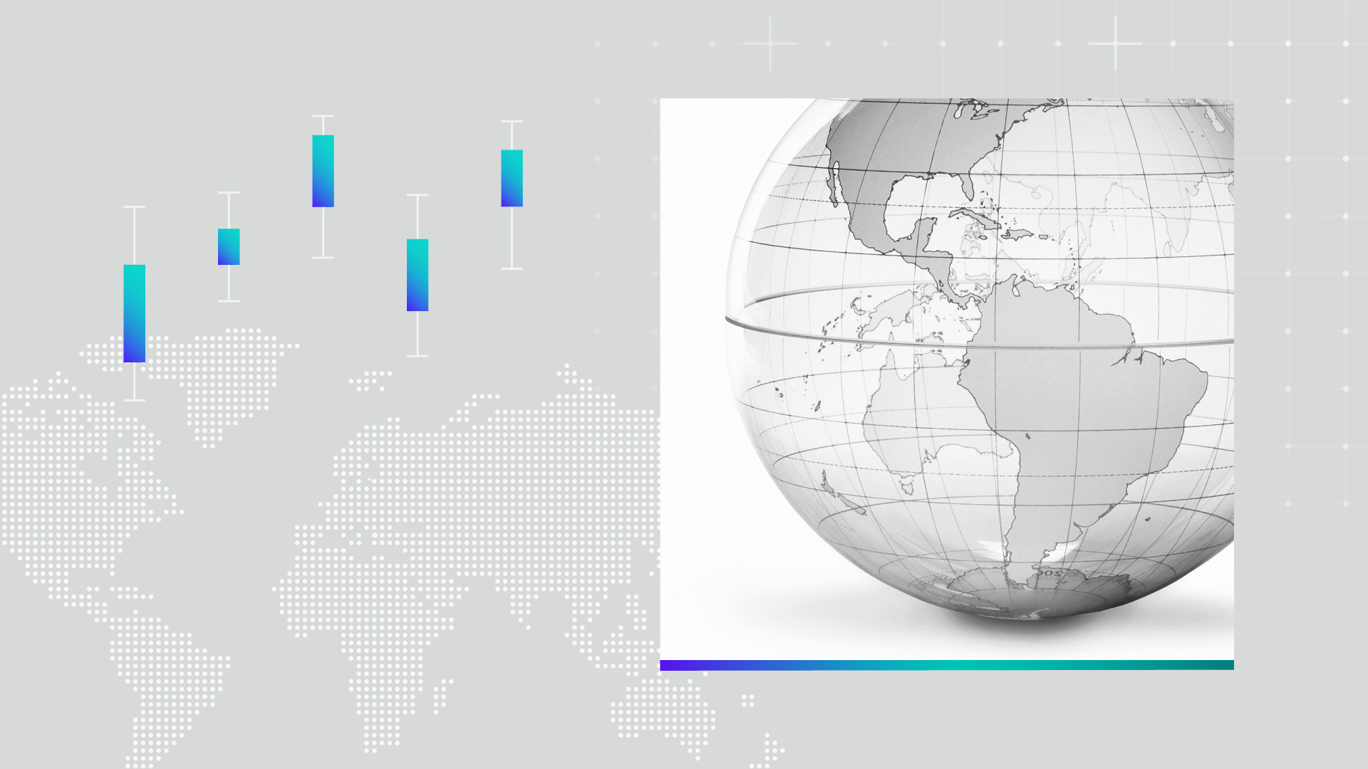 transparent globe with bars